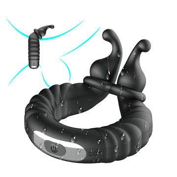 Vibrating Silicone Penis Ring / Chastity Male Silicone Penis Stretcher / Sex Toy For Men - EVE's SECRETS